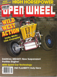 OPEN WHEEL 1986 JULY - PONTIAC ENGINE, PAT FLAHERTY, EDDIE WIRTH